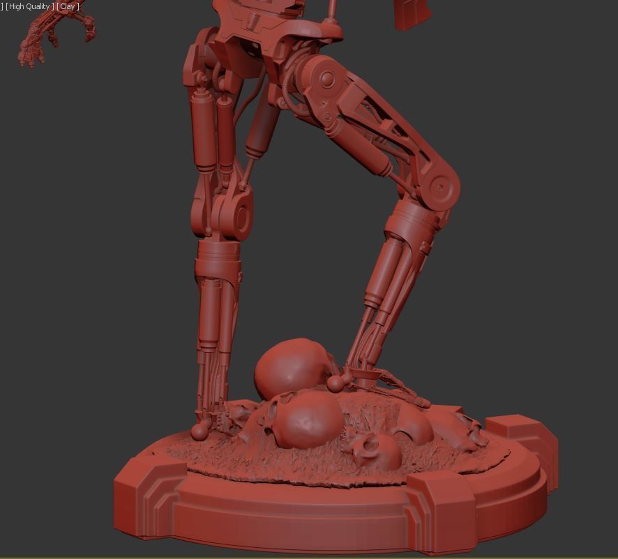 T-800 Terminator 2 Judgment Day V2 High Detal 3D print model_15