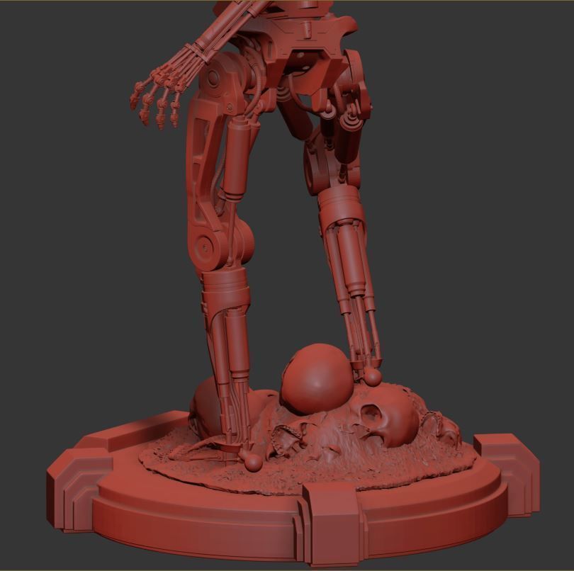 T-800 Terminator 2 Judgment Day V2 High Detal 3D print model_17