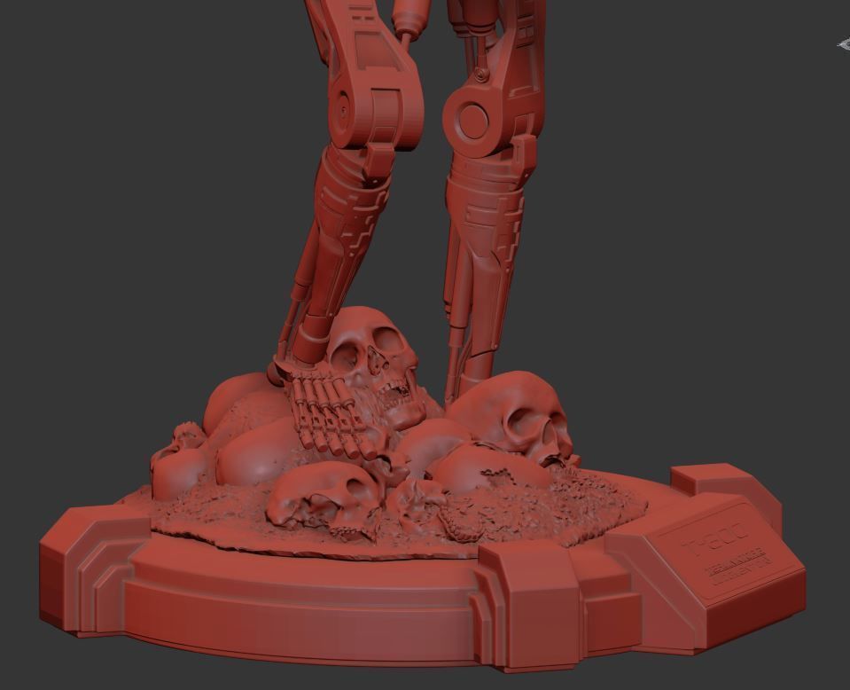 T-800 Terminator 2 Judgment Day V2 High Detal 3D print model_13