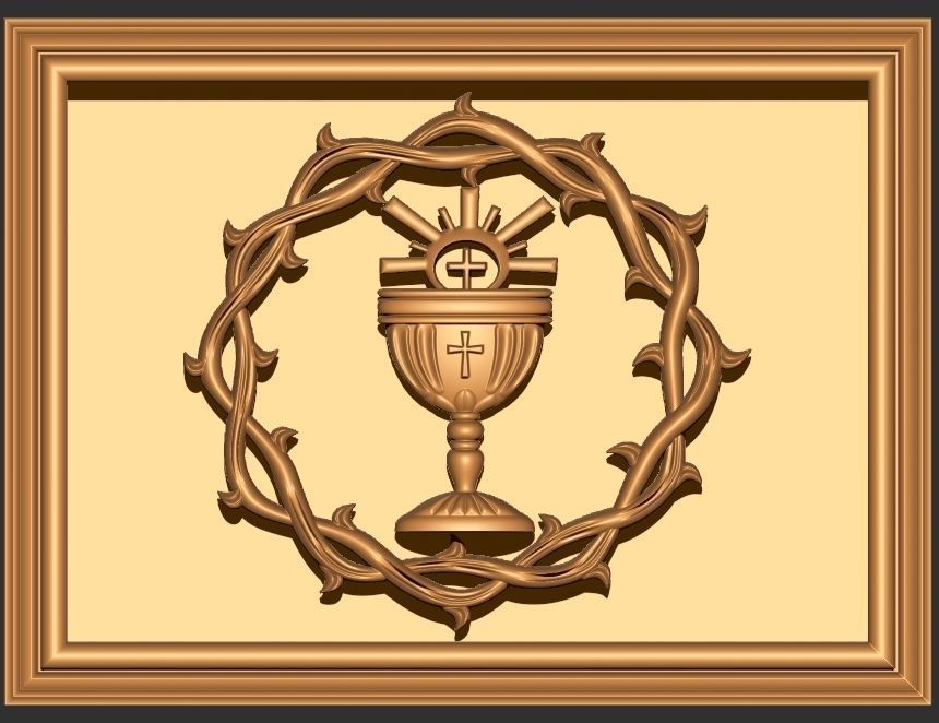 Crown of thorns - CHURCH ALTAR 3D print model_5