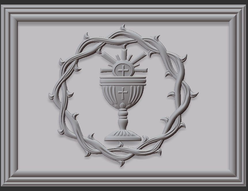 Crown of thorns - CHURCH ALTAR 3D print model_8