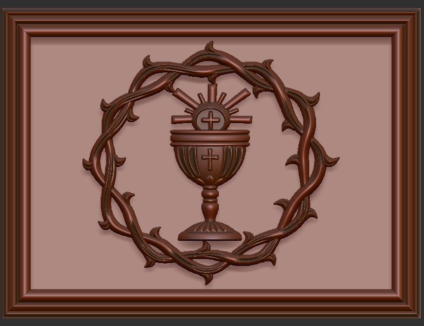 Crown of thorns - CHURCH ALTAR 3D print model_6