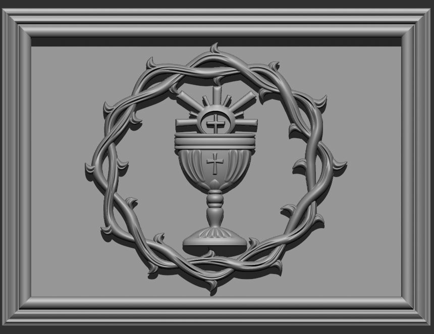 Crown of thorns - CHURCH ALTAR 3D print model_13