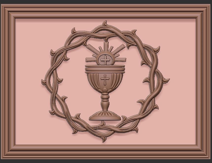 Crown of thorns - CHURCH ALTAR 3D print model_10