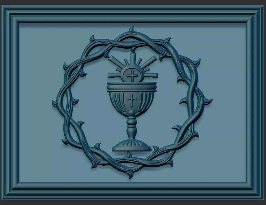 Crown of thorns - CHURCH ALTAR 3D print model_0
