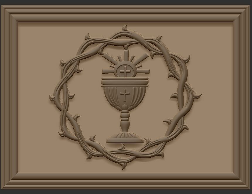 Crown of thorns - CHURCH ALTAR 3D print model_12