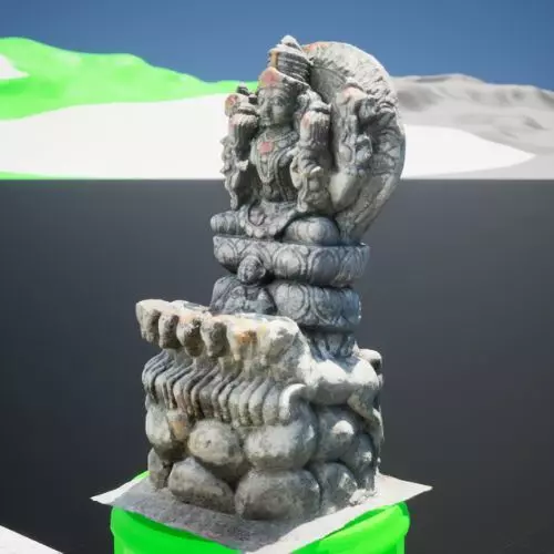 Surya Navagraha Indian God - Stone Statue - 3d Model 3D model_0
