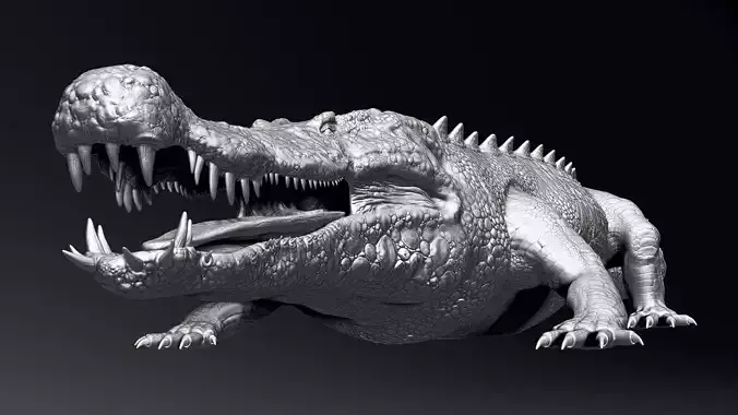 Dinosaur Deinosuchus Riograndensis Sculpt Project