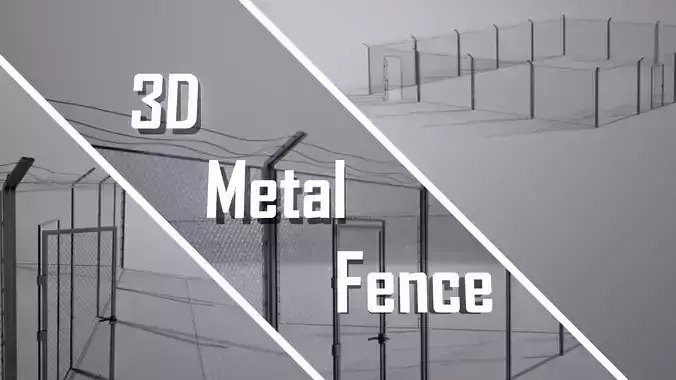 Modular 3D Metal Fence