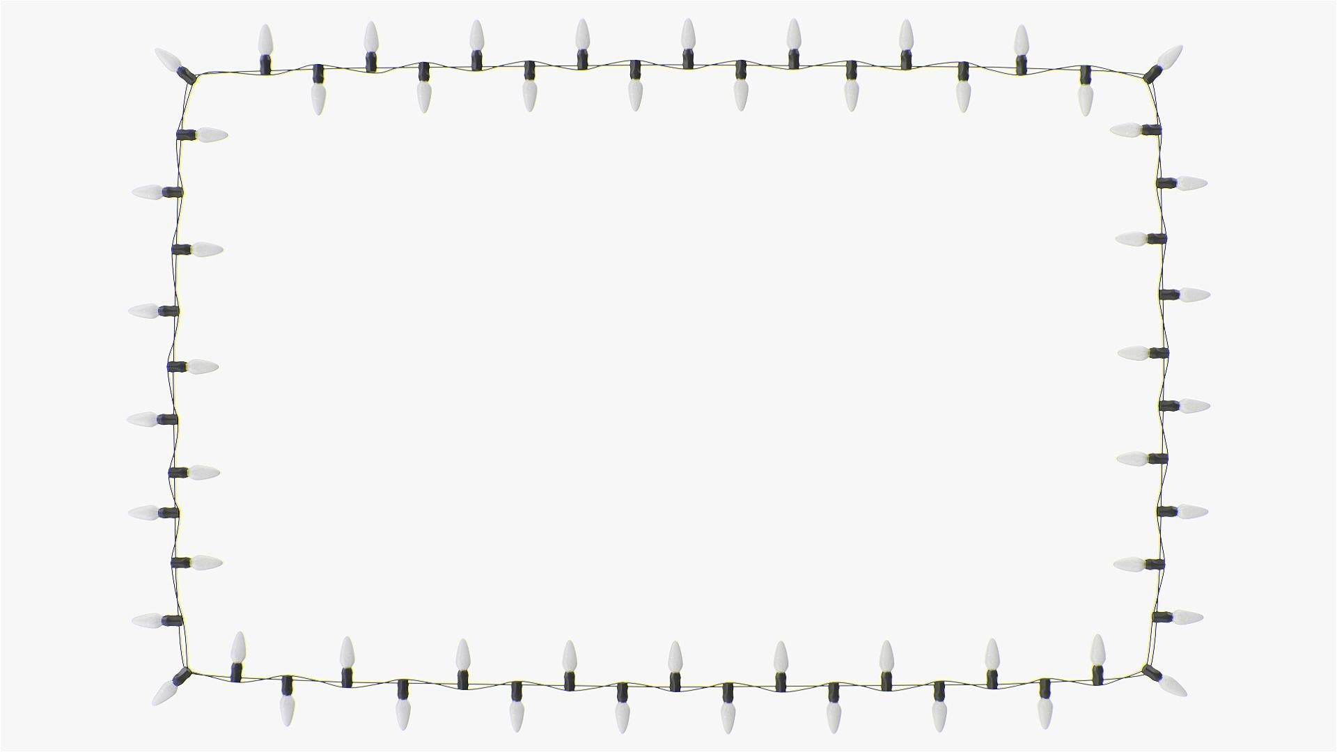 Stringed Lightbulbs pack 3D model_10