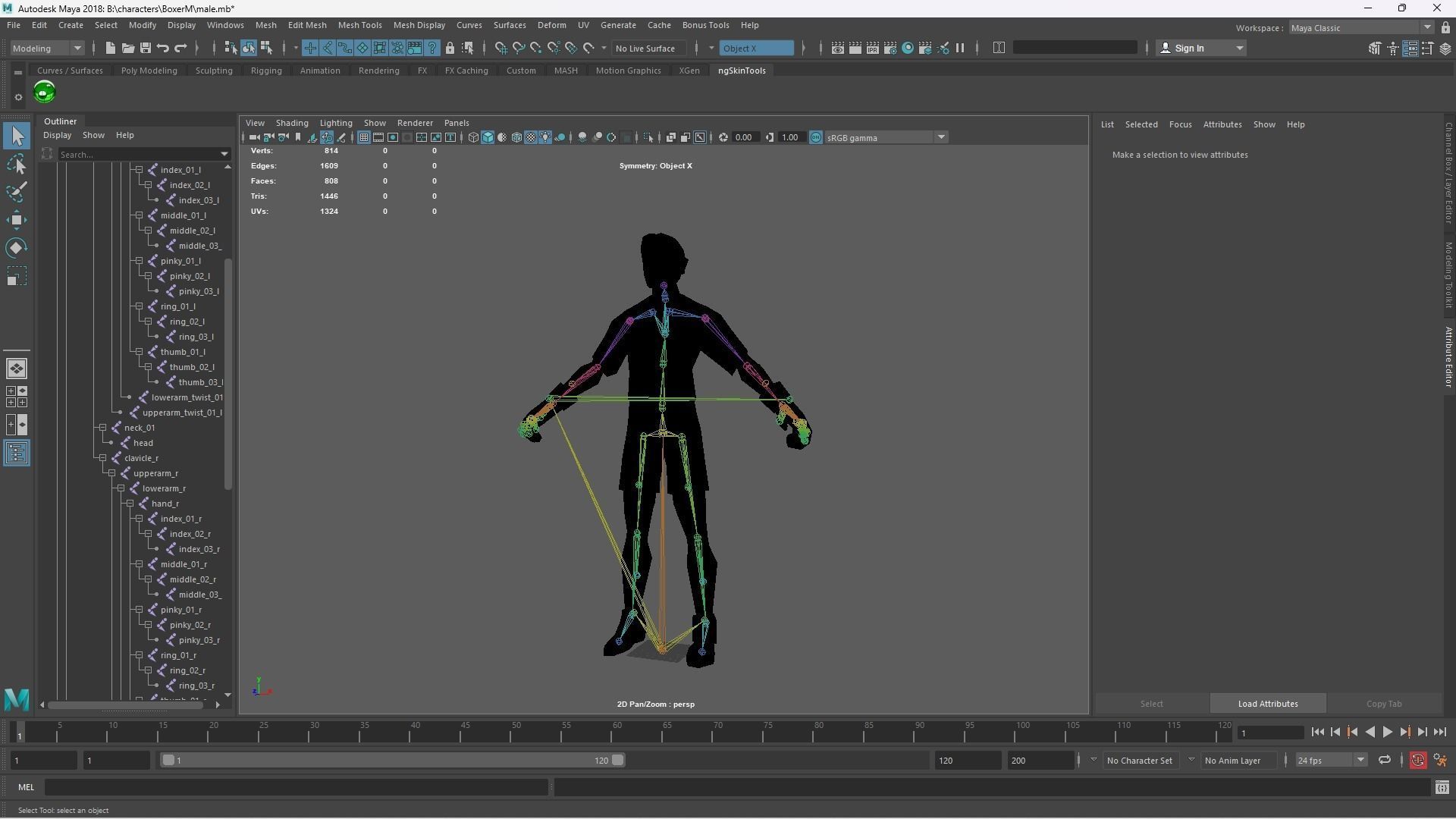 BOXER - Low Poly Style Male Character Low-poly 3D model_6