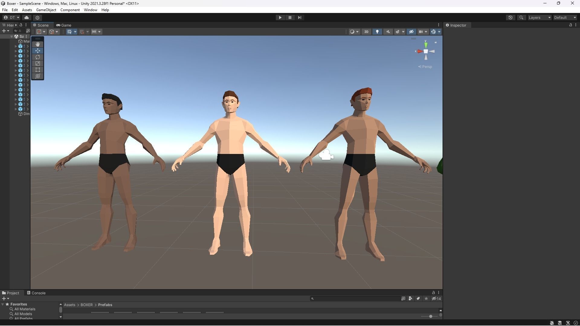 BOXER - Low Poly Style Male Character Low-poly 3D model_14