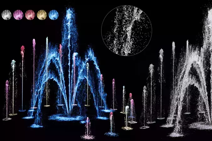 Dancing Fountains Day and Night mood