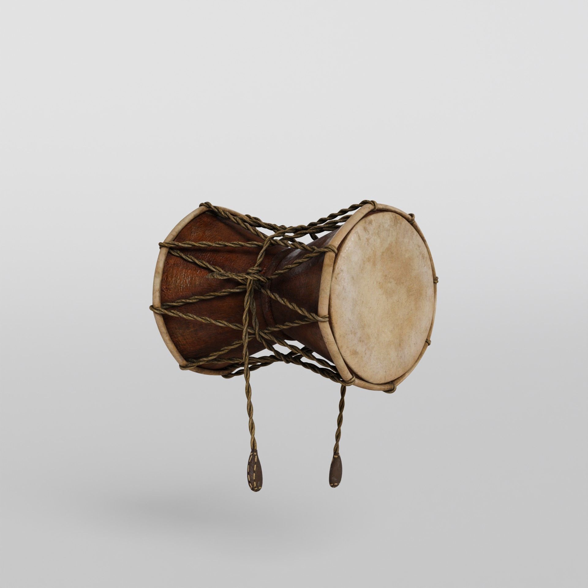 Damaru or Power Drum 3D model_5