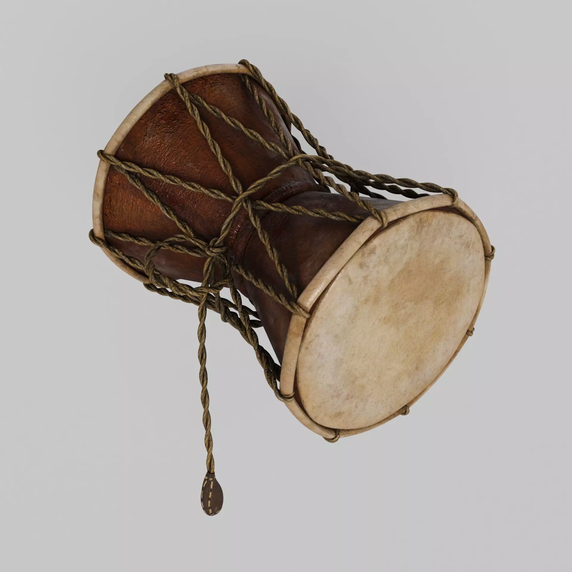 Damaru or Power Drum 3D model_0