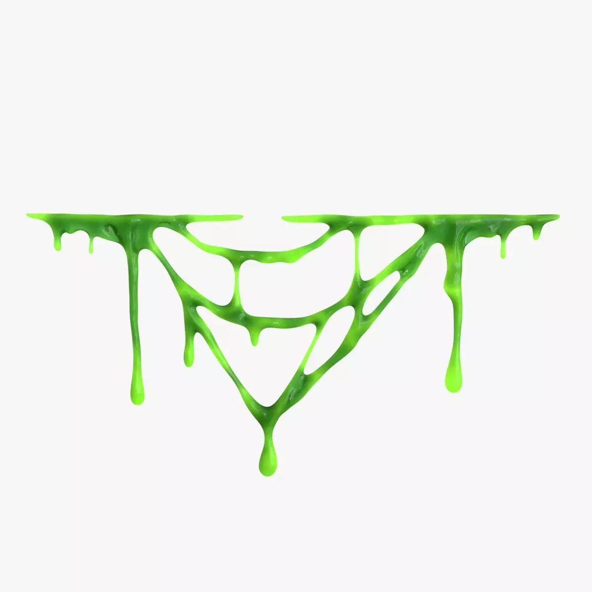 Green Slime Low-poly 3D model