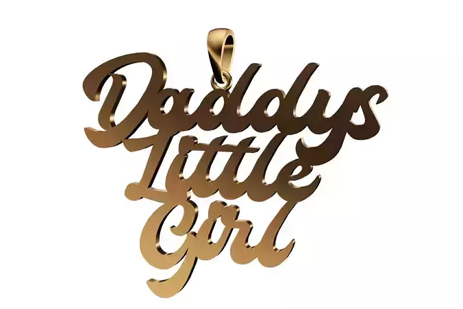 custom daddys little girl pendant