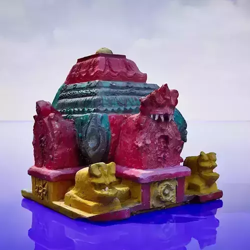 Gopuram 3d Model - Home Hindu Temple 3D model