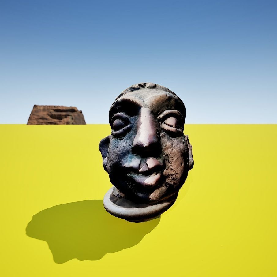 Funny clay Head 3d Model 3D model_1