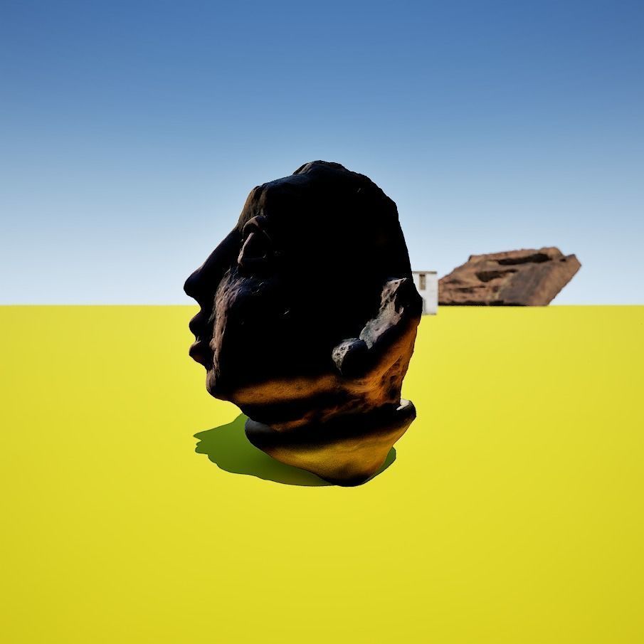 Funny clay Head 3d Model 3D model_2