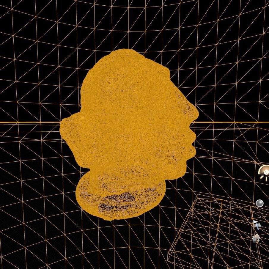 Funny clay Head 3d Model 3D model_3