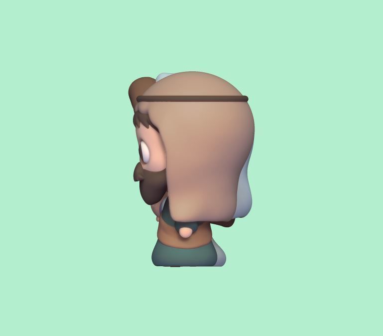 Cute Holy Nativity Scene 3D print model_3