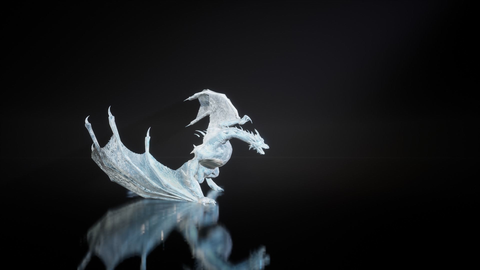 Dragon 9 Wyvern UE4 Low-poly 3D model_3