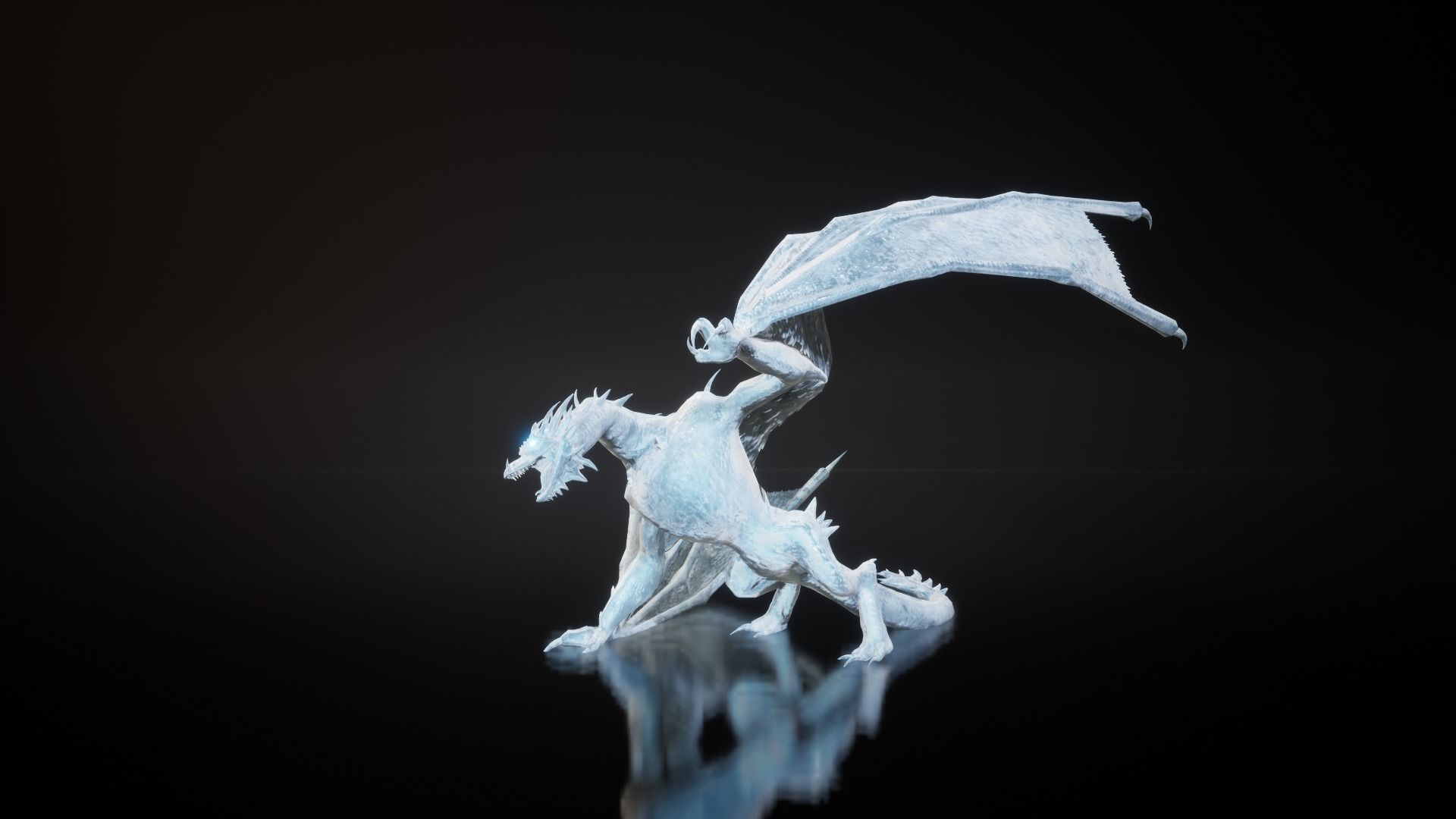 Dragon 9 Wyvern UE4 Low-poly 3D model_2