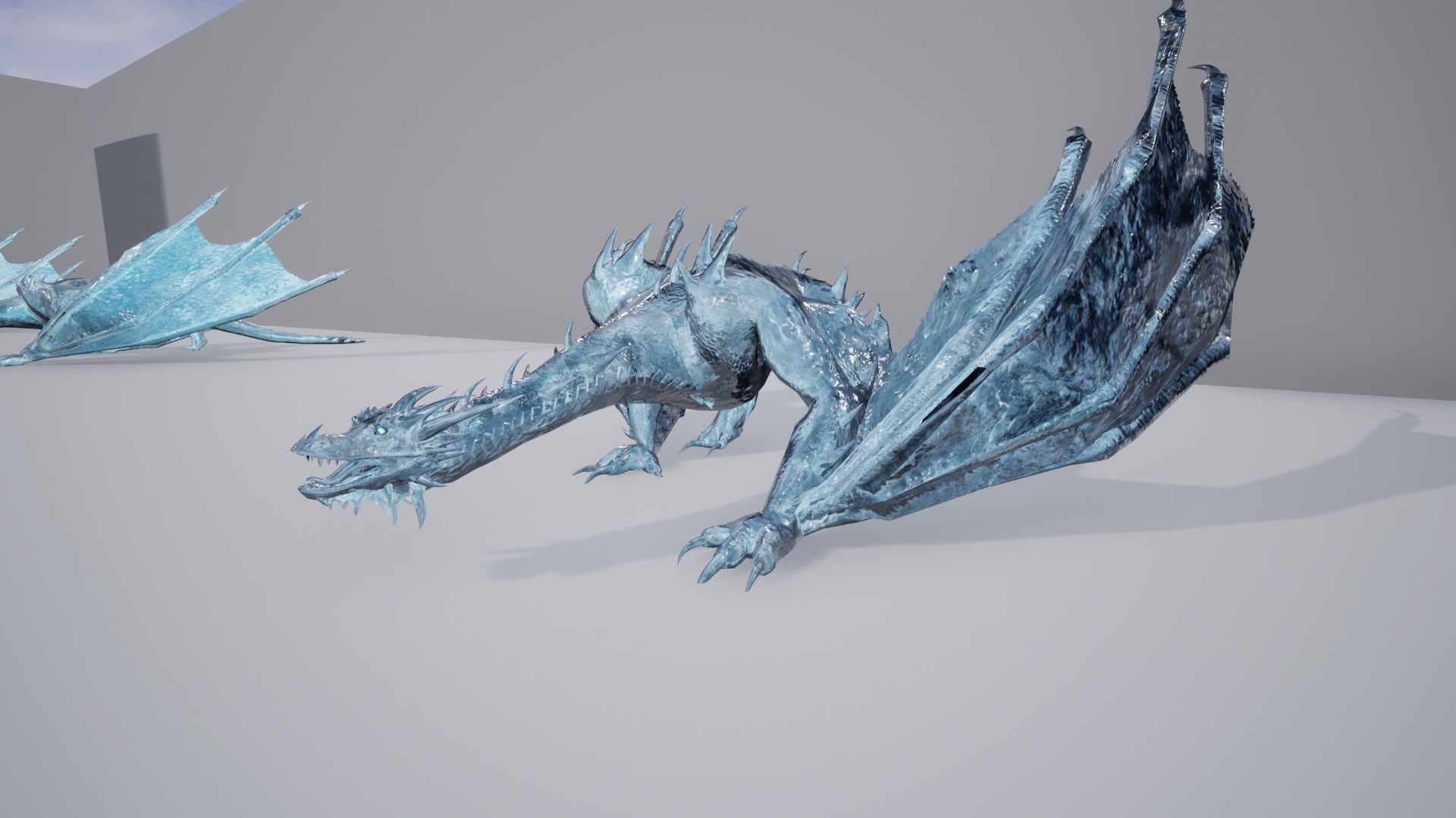 Dragon 9 Wyvern UE4 Low-poly 3D model_14