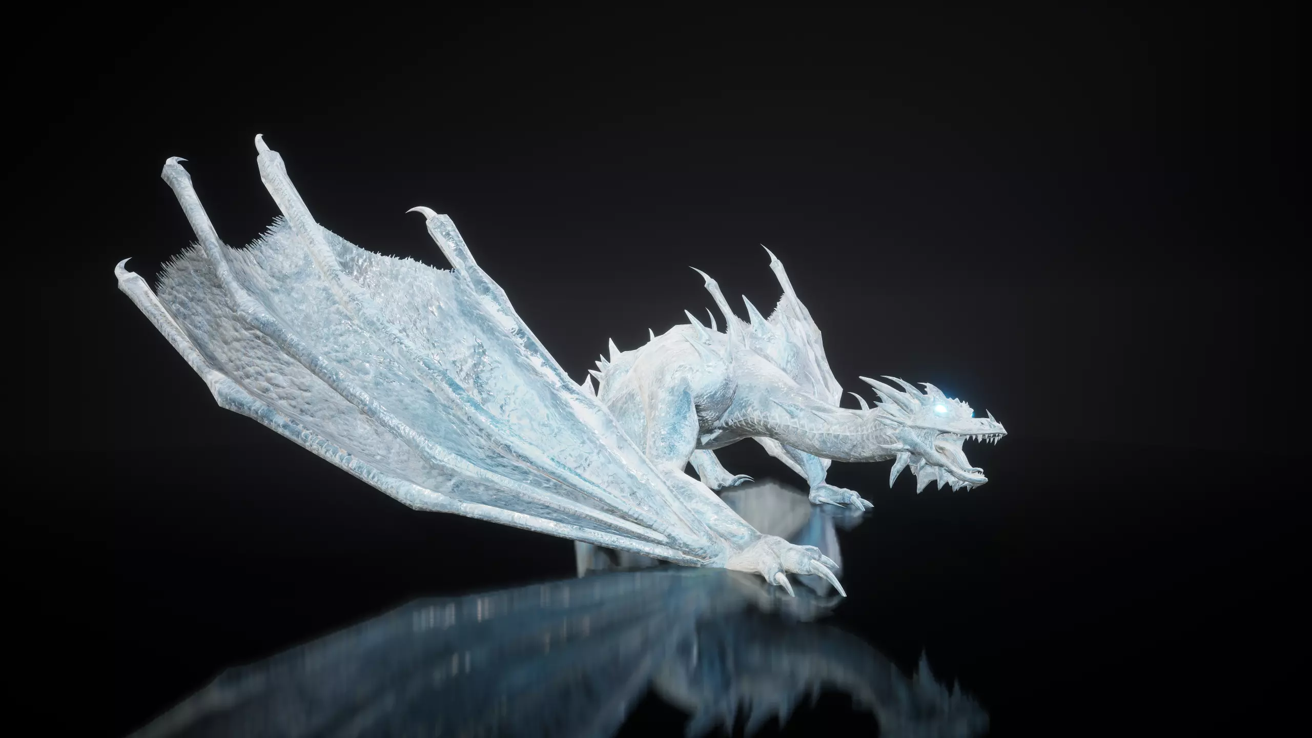 Dragon 9 Wyvern UE4 Low-poly 3D model_0