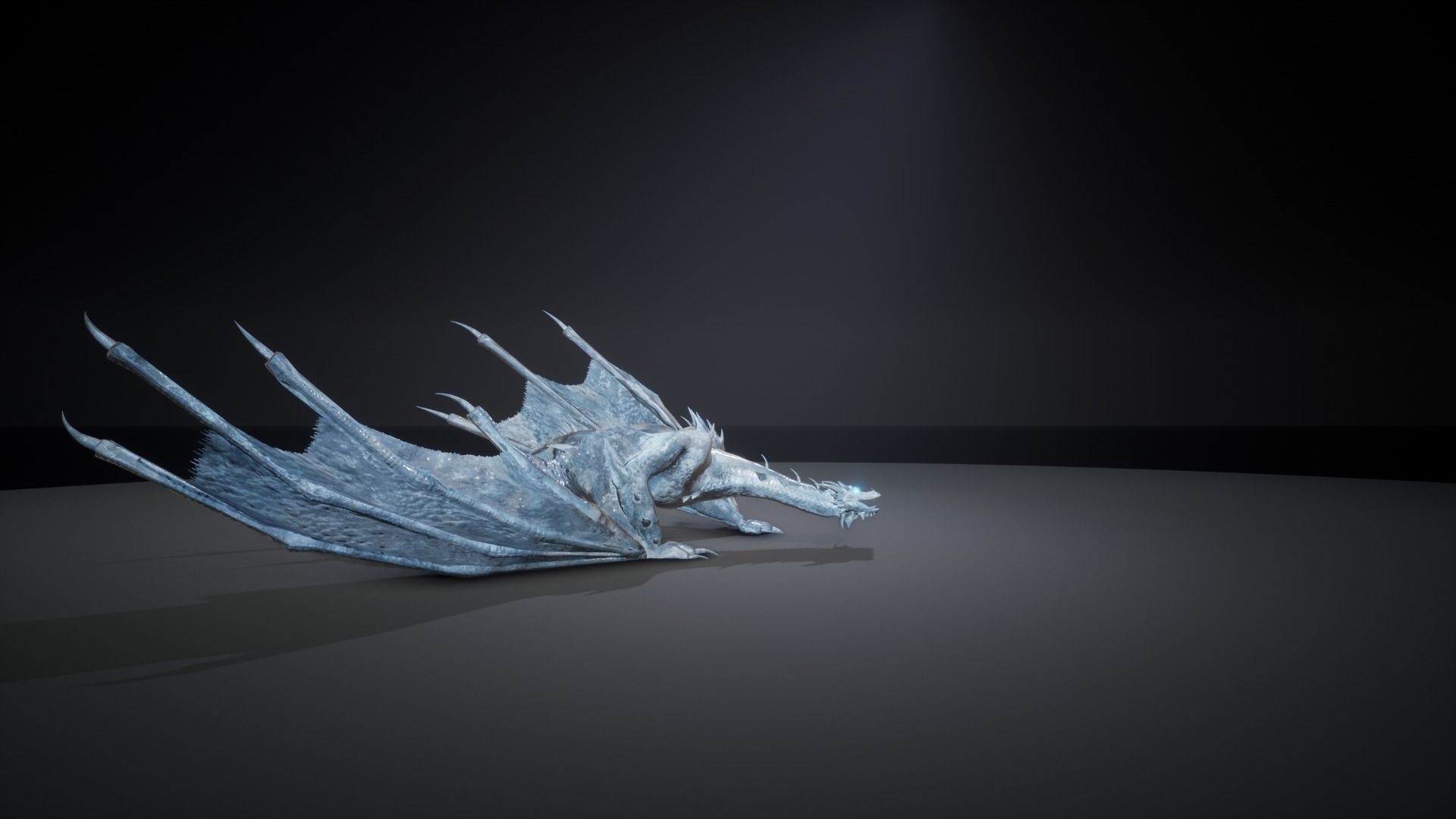 Dragon 9 Wyvern UE4 Low-poly 3D model_7