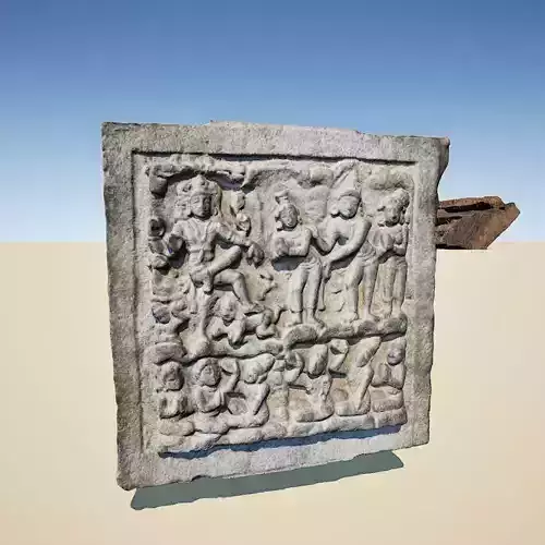 Brahma-worshipers - Hindu Temple Wall Mudular - One Patch