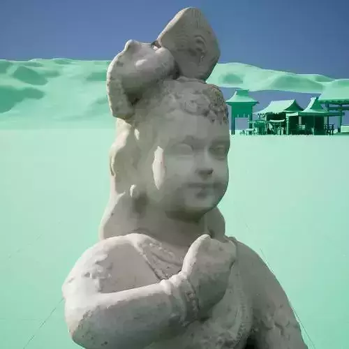 baby Krishna 3d Model - baby Krishna idol