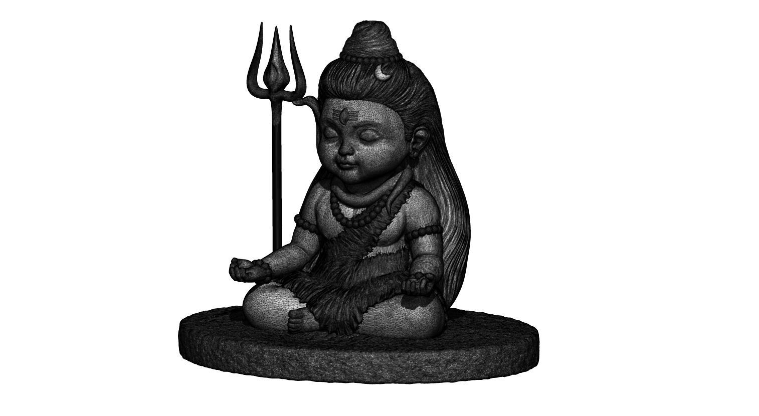 bal shiv 3D print model_2
