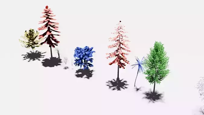 Tree Assets Low-poly 3D model