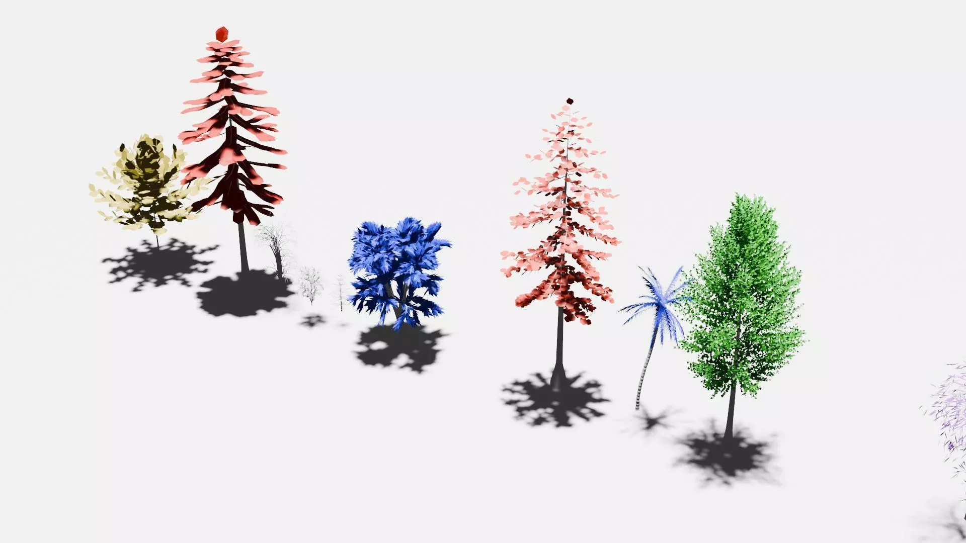 Tree Assets Low-poly 3D model_0