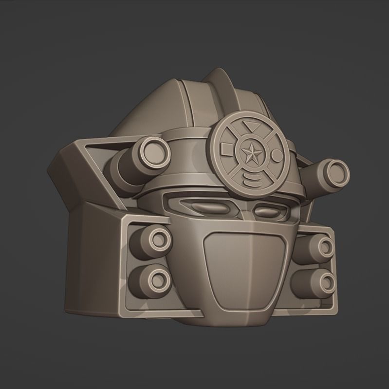Red Puncher Helmet 3D print model_1