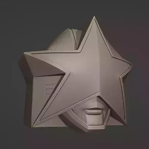 Red Puncher Helmet 3D print model