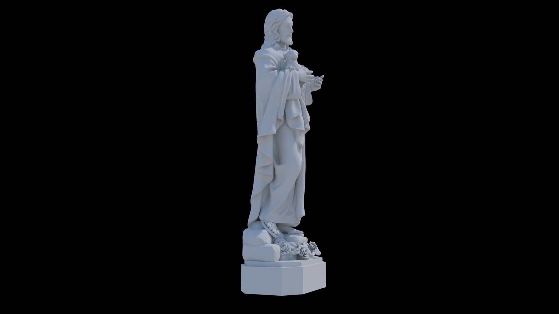 Good Shephrerd Jesus 3D print model 3D print model_1