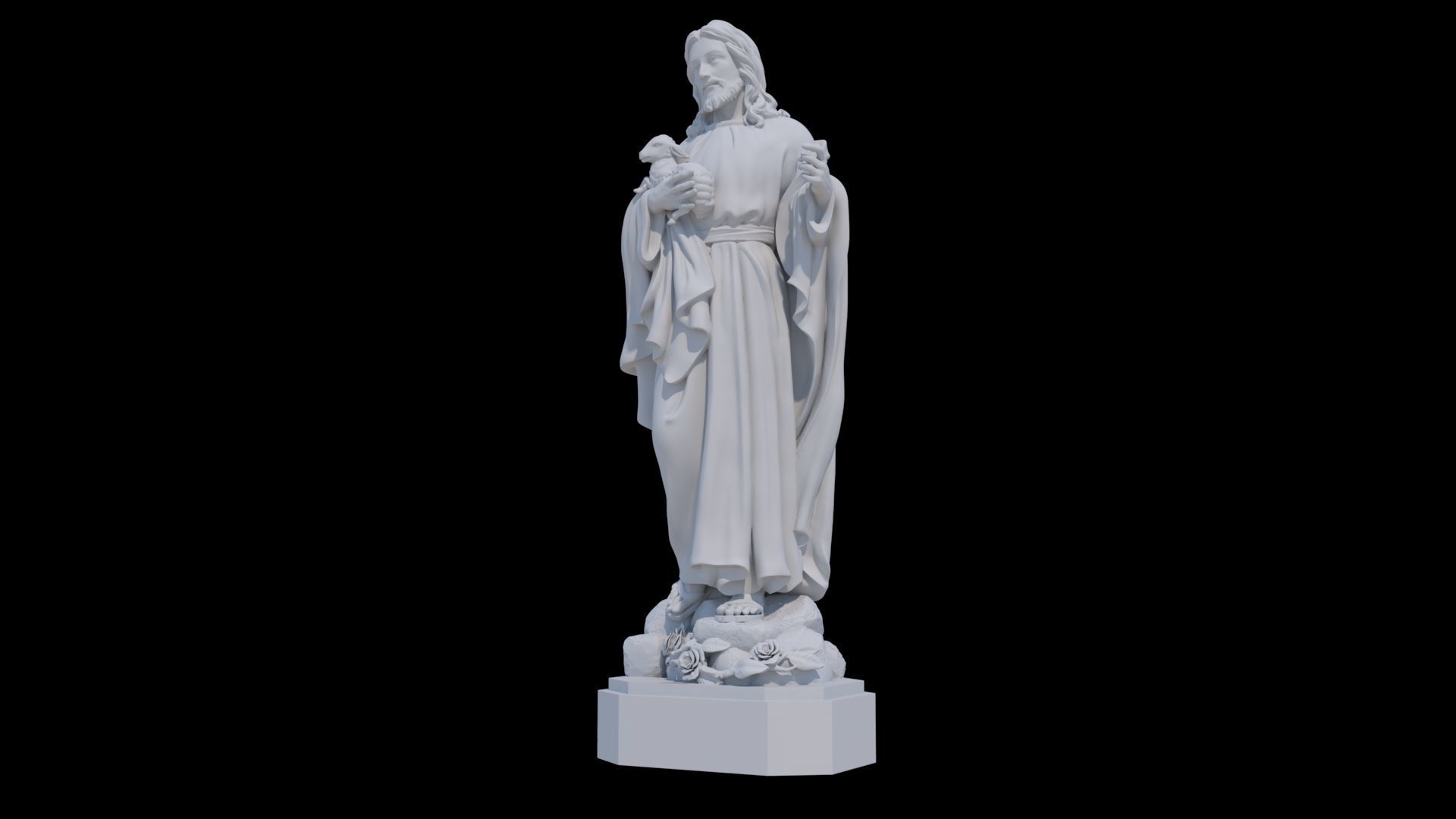 Good Shephrerd Jesus 3D print model 3D print model_2