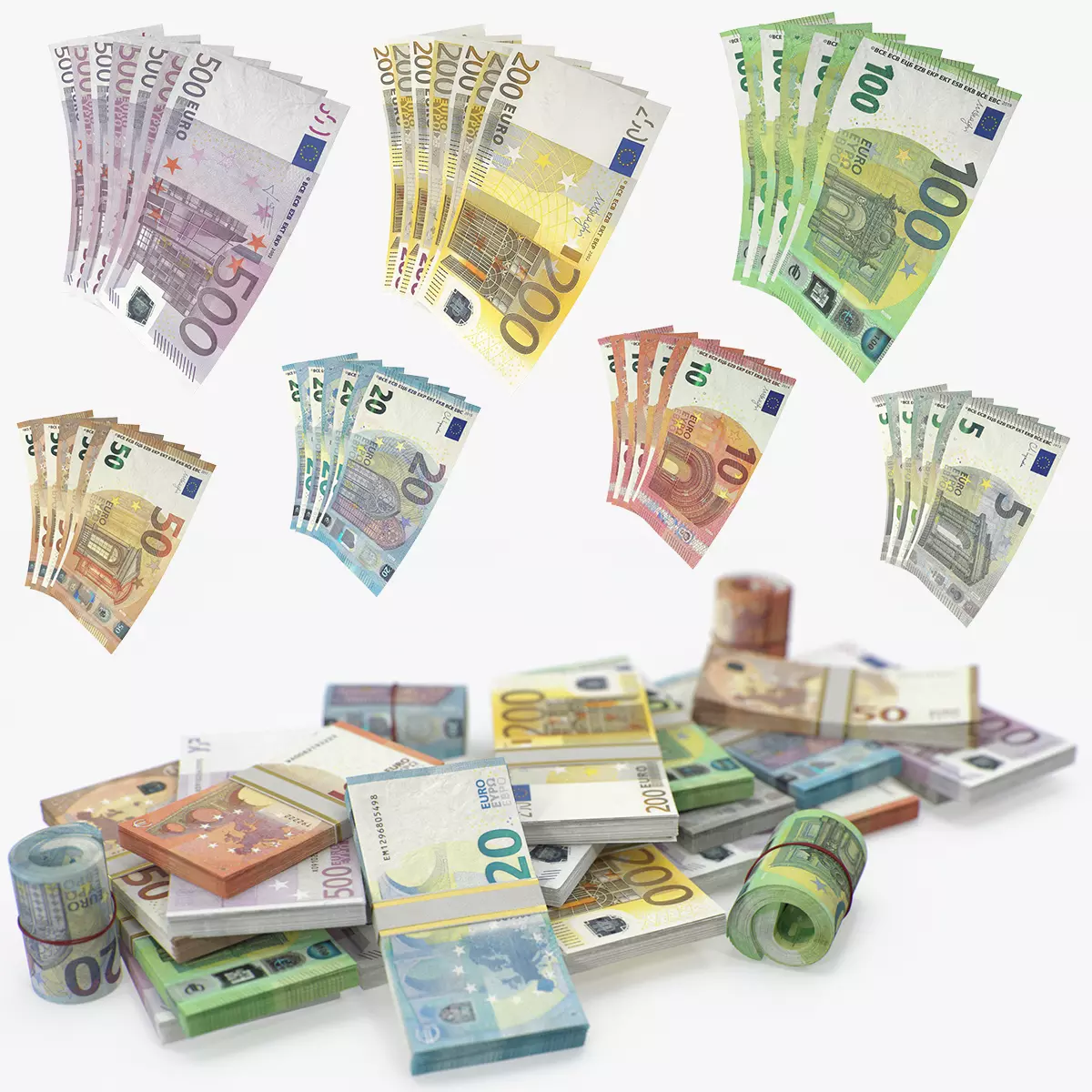High res Euro stacks 3D model_0