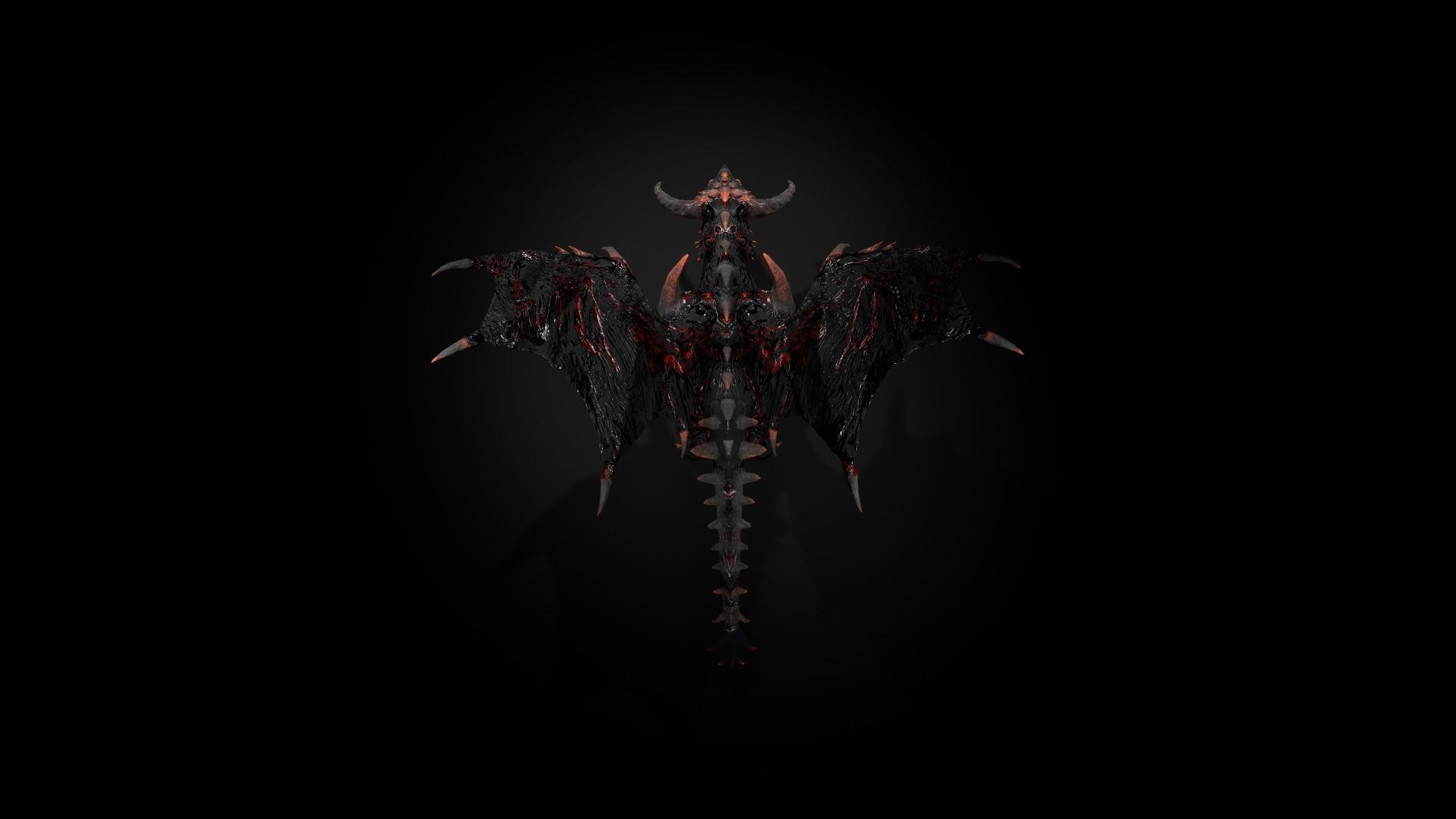 Dragon 13 UE4 Low-poly 3D model_5