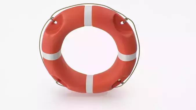 Lifebuoy lifeguard ring 3D model