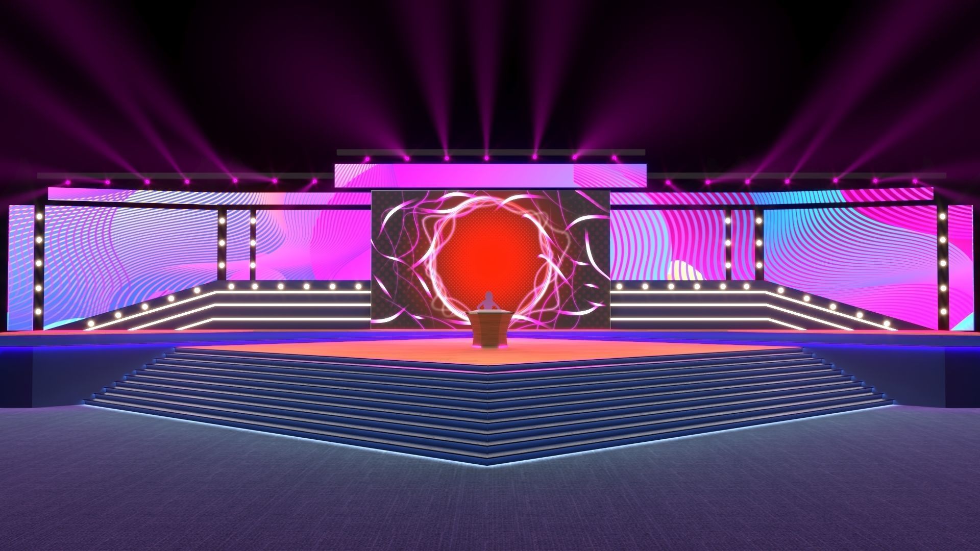 Virtual Stage 3D model_3