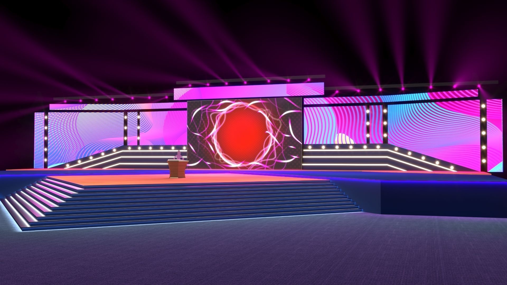 Virtual Stage 3D model_2