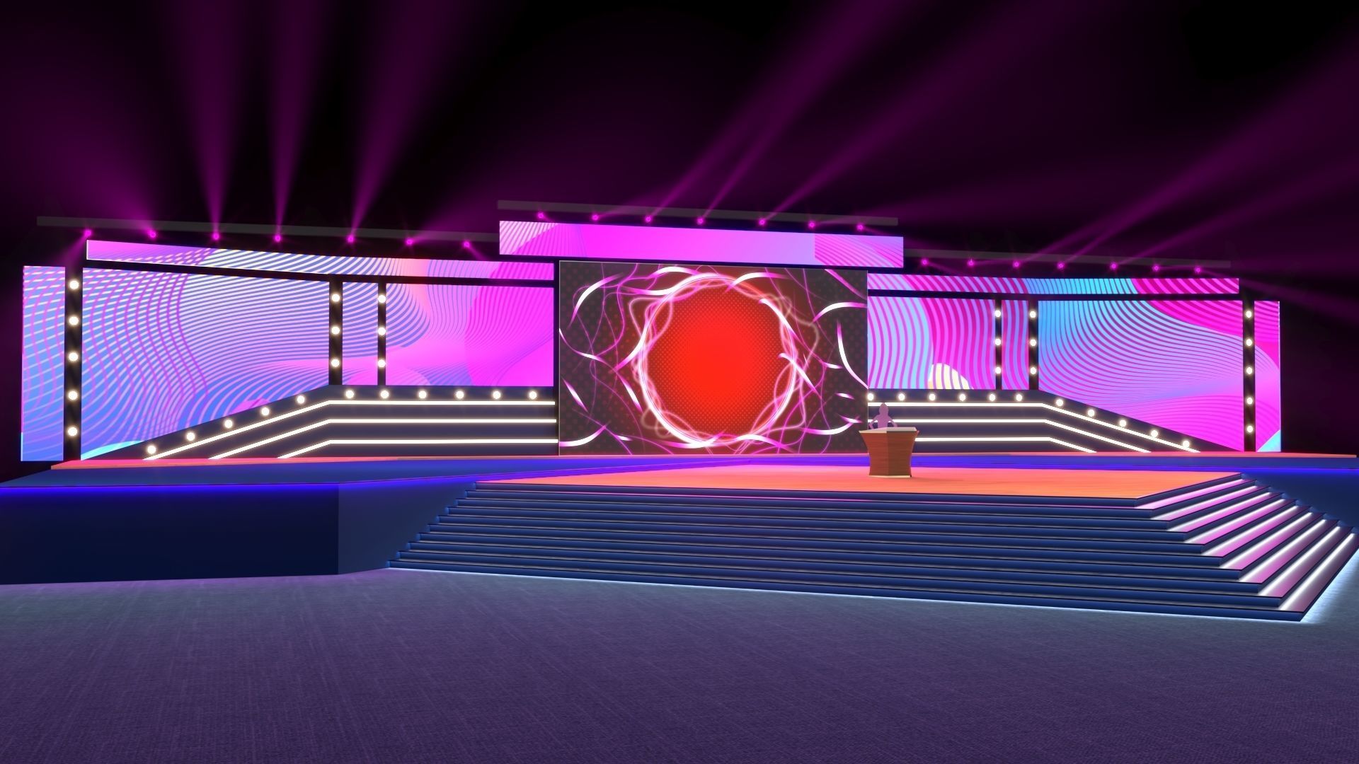 Virtual Stage 3D model_1