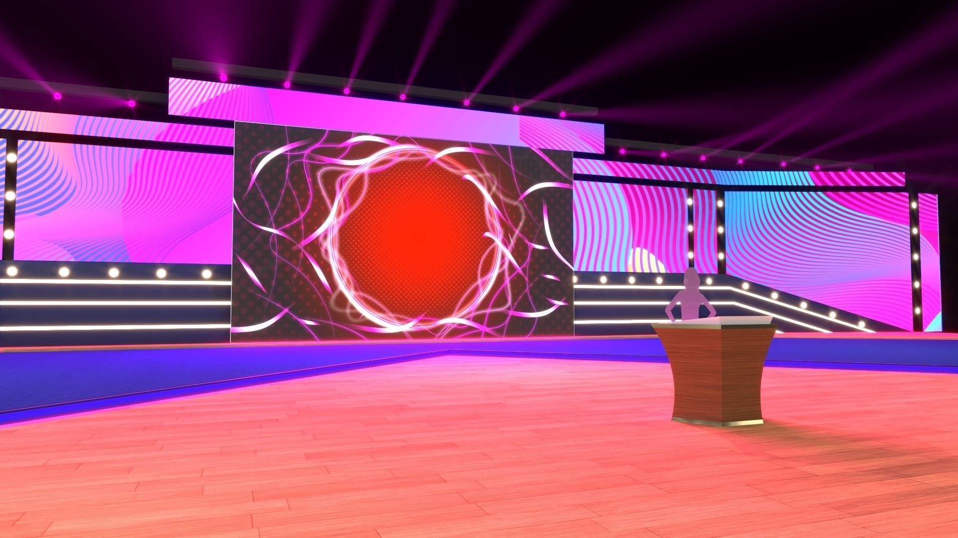 Virtual Stage 3D model_4