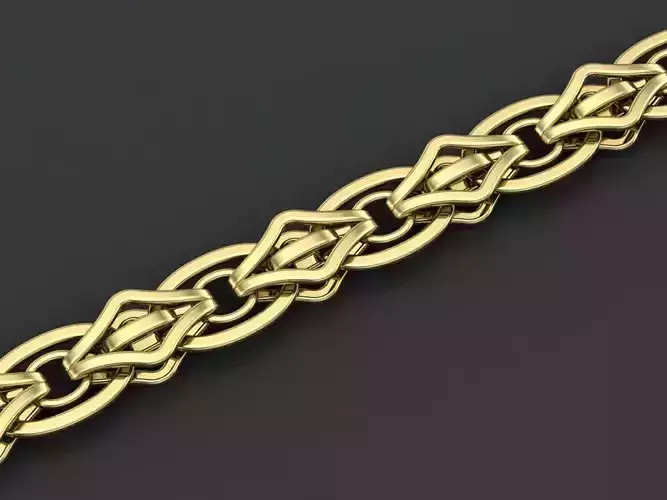 link bracelet 3D print model