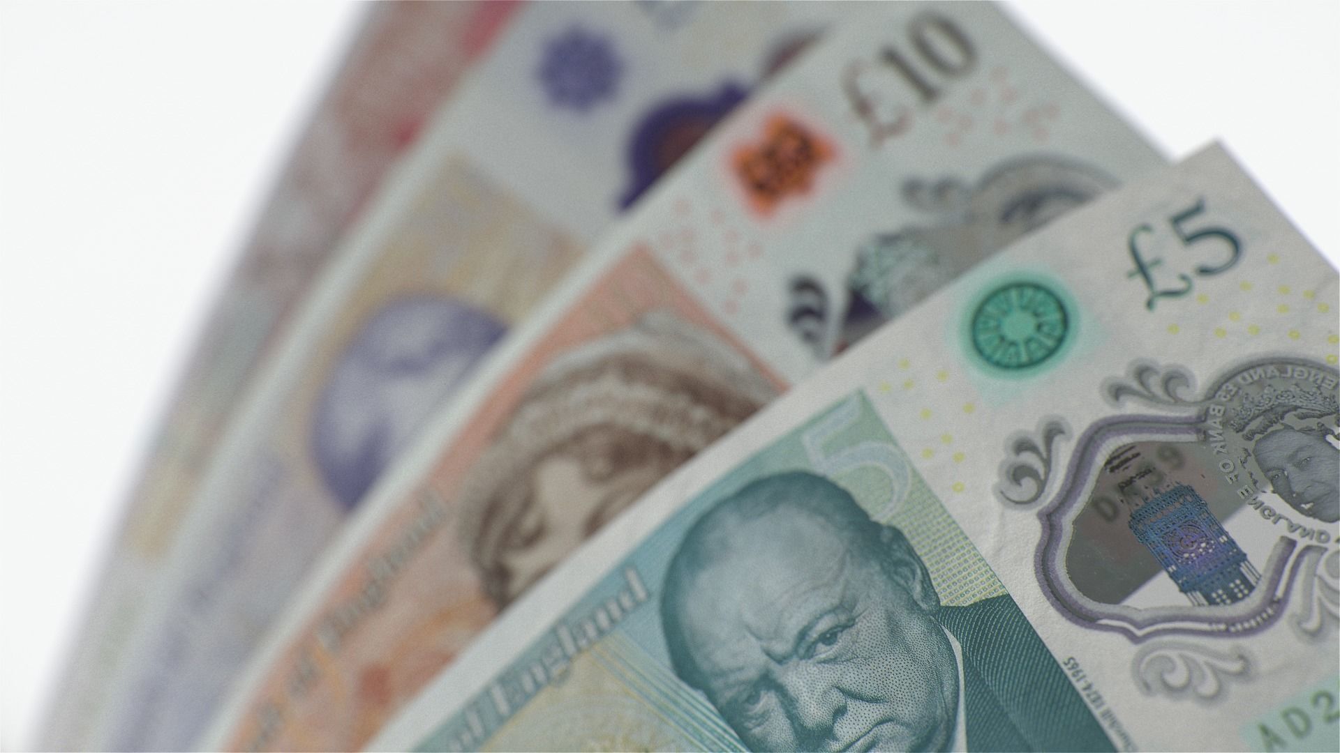 UK Pound Banknote Bills 3D model_7