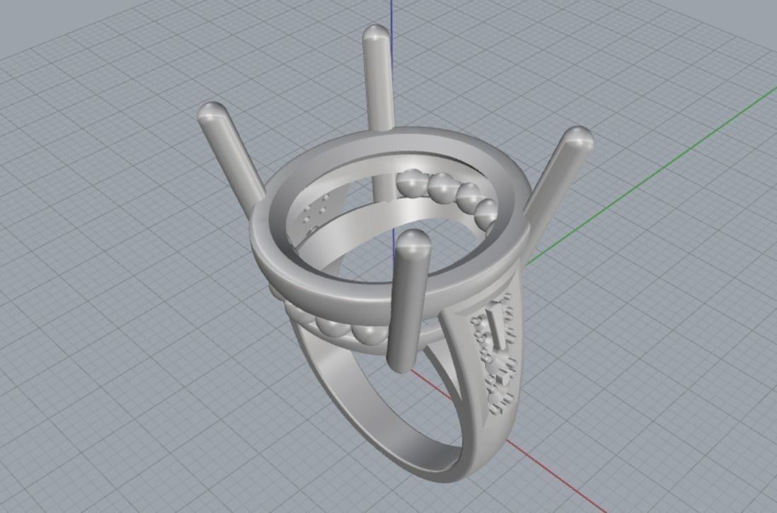 Engagement rings 3D print model_6